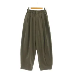 BABYLONE コットンナイロンタックパンツ カーキ 36サイズ BABYLONE パンツ コットンナイロンタックパンツ レディース