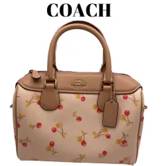 VIP価格☆Coach ２WAY ハンドバッグ フルーツ柄 COACH コーチ ショルダーバッグ レディース 2Way 花柄 レザー
