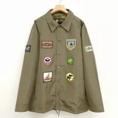 ハンティングワールド HUNTING WORLD 2024 ワッペン コーチ ジャケット ブルゾン 美品 M オリーブのサムネイル