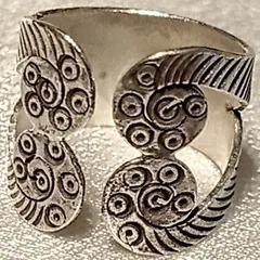 カレンシルバー 渦 デザイン リング