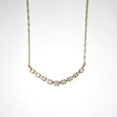 k18ダイヤモンドネックレス 0.2ct
