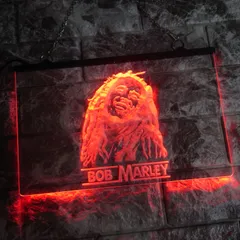 No.NE46 ボブマーリー LED ネオン 看板 サイン ライト ランプ 照明 レゲエ　REGGAE ジャマイカ