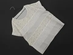 chocol raffine robe ショコラフィネローブ レース 切替 プルオーバー シャツ sizeF/オフホワイト ■◆ レディース