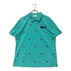 coco 中古 ワック WAAC メンズ 半袖ポロシャツ 3(L) 水色系 ミントグリーン系 中古 メンズ ワック WAAC 半袖ポロシャツ 3(L) 水色系 ミント