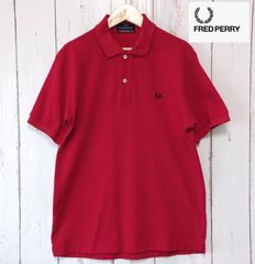 フレッドペリー　FRED PERRY　ポロシャツ　赤　レッド　サイズM