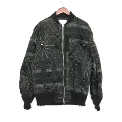 SACAI × DR.WOO 20AW バンダナ柄 MA-1 ジャケットのサムネイル