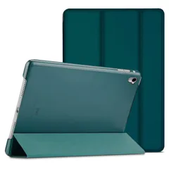 ProCase iPad Pro 9.7ケース スマート 超スリム スタンド フォリオ保護ケース 半透明フロスト バックカバー 対応機種: iPad Pro 9.7 2016 (A1673 A1674 A1675) - エメラルド