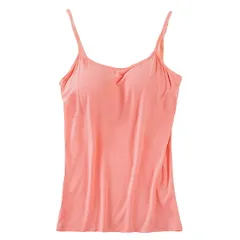 ブラトップ タンクトップ キャミソール カップ付き インナー 肌着 パッド 大きいサイズ オールシーズン ホールド ストレッチ さらさら 黒 白 赤 茶 紫 紺 rr4