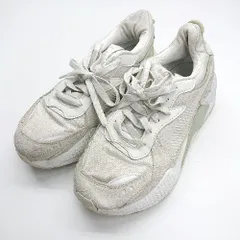 ◇ ⊇ PUMA プーマ 371008-12 厚底 ローカットスニーカー サイズ23.5 ホワイト グリーン系 レディース E  【1410100063031】