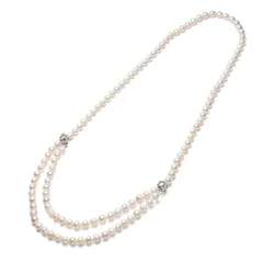 あこや真珠6-6.5mmバロック マルチウェイロングネックレス 80cm