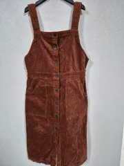 H クインクト コーデュロイ ジャンパースカート S