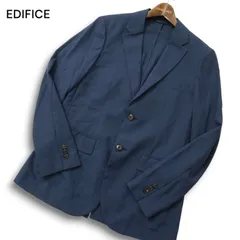 21ss EDIFICE エディフィス 春夏★ アンコン テーラード ジャケット Sz.M メンズ 紺 ネイビー