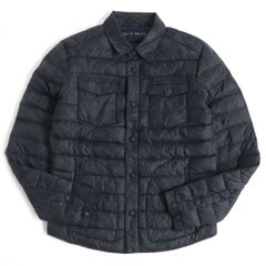 極美品□ETRO/エトロ ペイズリー/総柄 スナップボタン ライトダウンジャケット/ブルゾンジャケット ネイビー S イタリア製 正規品 メンズ