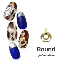 【送料無料】ジルコニア製リング 立体 ビジュー 輪 ペンダント風 ジェルネイル ネイル パーツ ジェル ネイル用品 ハンドメイド デコ メタル デコパーツ ネイルアート ジュエリーネイル ネイルグッズ ジルコニア ゴールドパーツ ネイル工房【重ねラウンド】