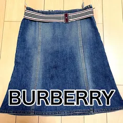 BURBERRY  バーバリー　デニム　スカート　ベルト付き