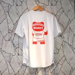 ☆新品☆　オリジナル Tシャツ　/ クマ柄バックプリント    KW-R03