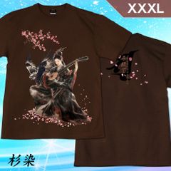 GENJU XXXLサイズ 縁起 弁財天女 和柄 七福神 鷹 桜 メンズ 祝い プレゼント Tシャツ 半袖 吉祥弁財天 