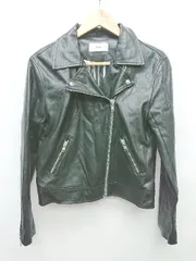 ◇ AZUL BY MOUSSY アズールバイマウジー ライダース 長袖 ジャケット サイズM ブラック レディース P  【1405090003525】