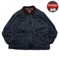 馬タグ 80S ラングラー Wrangler 裏ボア 襟コーズ デニムジャケット 