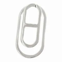 新品仕上げ済 新同 極美品 エルメス HERMES "Sillage" シラージュ マネークリップ アクセサリー ジュエリー シェーヌダンクル Ag925 シルバー メンズ レディース ユニセックス ◆４のサムネイル
