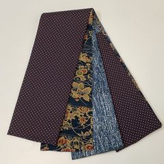 ★　半巾帯リメイク　ハンドメイド　水玉　植物 ★ r112e