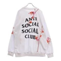 ANTI SOCIAL SOCIAL CLUB (アンチソーシャルソーシャルクラブ) 23SS Kkoch Knitted Thermal Crewneck 刺繍 花柄 クルーネック サーマル トレーナー ホワイトのサムネイル