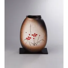 【新品・2営業日で発送】ヤマ庄陶器 信楽焼 手描き華絵 花瓶 sha-233