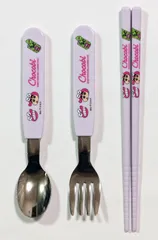【456円ショップ】　クレヨンしんちゃん チョコビ　食器　スプーン　フォーク　箸
