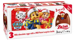 ザイン チョコレートエッグ パウ・パトロール おまけ入り 3個セット 60g チョコレート クリスマス お菓子 スイーツ フィギュア 