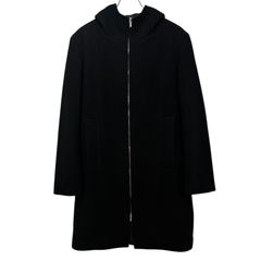 90's agnes b. homme Hooded Wool Coat Made in FRANCE 90s 90年 アニエスベー フランス製 ダッフルコート ウールコート ウールパーカー カデットコート ririジップ archive アーカイブ