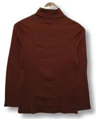 【送料無料】【新品未使用】ハニーズ シネマクラブ CINEMA CLUB 長袖カットソー Tシャツ タートルネック 茶 レディース L■L28698SSS25-250415-10（198）