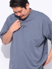 KANGOL (カンゴール) フロントロゴ刺繍 バックサークルロゴ オーバーサイズ クルーネック 半袖 Tシャツのサムネイル