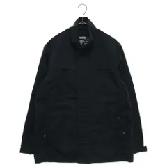 A BATHING APE (アベイシングエイプ) フロントロゴ刺繍 フルジップナイロンジャケット ブラックのサムネイル