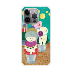 [Android One S9] iPhone15 ケース iPhone15 Pro スマホケース iPhone16 15 14 Pro Max 13 Mini 12 SE 第3世代 スマホカバー 全機種対応 ハードケース アニマル柄 COMOデザイン ビショのサムネイル