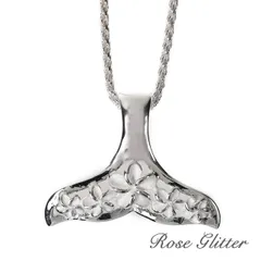 ハワイアンジュエリー ネックレス ホエールテール くじら ５ ホエール プルメリア ロープ チェーン付 ハワイアンアクセサリー 安い かわいい プレゼント