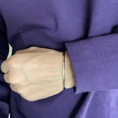 シルバーバングル ブレスレット メンズ レディース ネックレスも