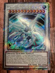 遊戯王　EU版　英語版　シューティング・クェーサー・ドラゴン　プラチナシークレットレアのサムネイル