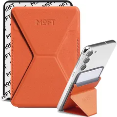 【新着商品】MOFT X 新型MOVAS? 【粘着シートタイプ】 スマホスタンド Magsafe非対応 多機種対応 カードケース グリップ カード収納 薄型軽量 折り畳み式 持ち歩き便利 スマートフォン iPhone android 全機種対応 (サンライ 1のサムネイル