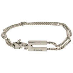GUCCI (グッチ) ★ ⑤ Gモチーフ ベネチアンチェーンブレスレット SV925 レディース シルバー FREE