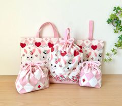 紫いちご＊入園入学＊レッスンバッグなど5点セット