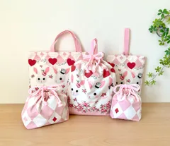 ＊入園入学＊レッスンバッグなど５点セット♡アリスうさぎ♡ハンドメイド