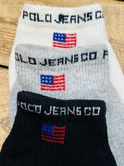 新品 90's PORO JEANS メンズ 靴下３足セット ビンテージソックス