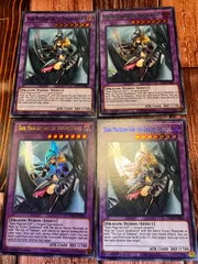遊戯王　英語版　 竜騎士ブラック・マジシャン・ガール カラフルウルトラレア4枚セット