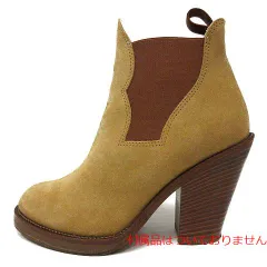 アクネストゥディオズ ACNE STUDIOS アクネ ストゥディオズ Acne Studios サイドゴアブーツ ブーティ スエード チャンキーヒール 36 23cm ベージュ 茶 /☆K ■SH レディース レディース  36（23cm）のサムネイル