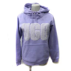 アグ UGG パーカー プルオーバー トレーナー スウェット 裏ボア ロゴ 長袖 紫 パープル 1144506 /YI ■GY18のサムネイル