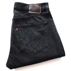 LEVI'Sリーバイス PREMIUM 501 BIGE 後染め ブラック デニムパンツ W36 L32★SDP3982 ジーンズ ストレート ビッグE レザーパッチ