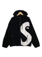 Black黒サイズS Logo Hooded Fleece Jacket エスロゴ フリース L