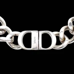 クリスチャンディオール Christian dior  CD ICON チェーンリンク ネックレス チョーカー 喜平 シルバー メンズ アクセサリー 4084