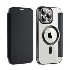 iPhoneケース iPhone16 16Pro 16ProMax 16Plus magsafe 手帳型 Pro Max プロ マックス スマホ 携帯 アイフォン アイホン カバー 耐衝撃 おしゃれ 韓国 カメラ保護 ブラック359