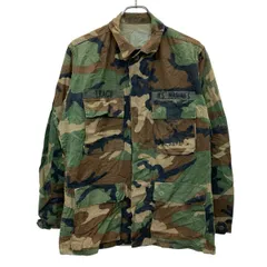 U.S.ARMY BDUコンバットジャケット S グリーン 米軍 80's USA製 ウッドランドカモ 迷彩 リップストップ 古着卸 アメリカ仕入 a706-5645
